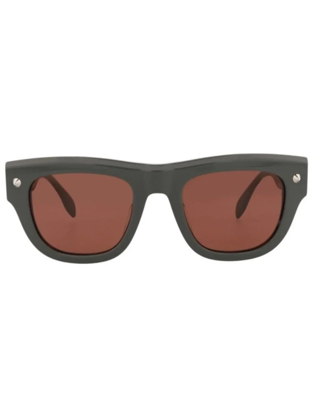 New Alexander McQueen Mens Square/Rectangle Grey Grey Brown Fashion Designer Sun